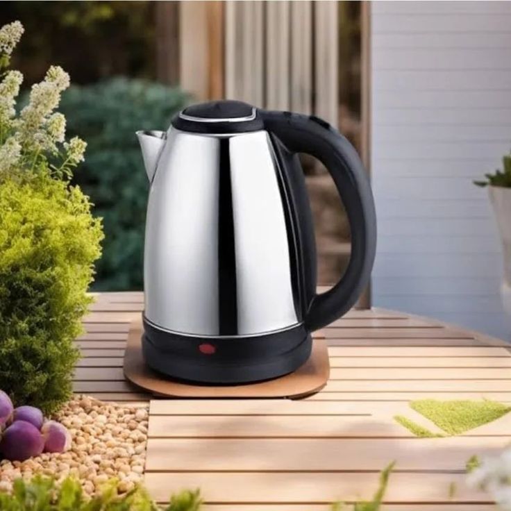 Electric Kettle (16245) with Stainless Steel Body, 2.0 litre, used for boiling Water, making tea and coffee, instant noodles, soup etc. (Steel)